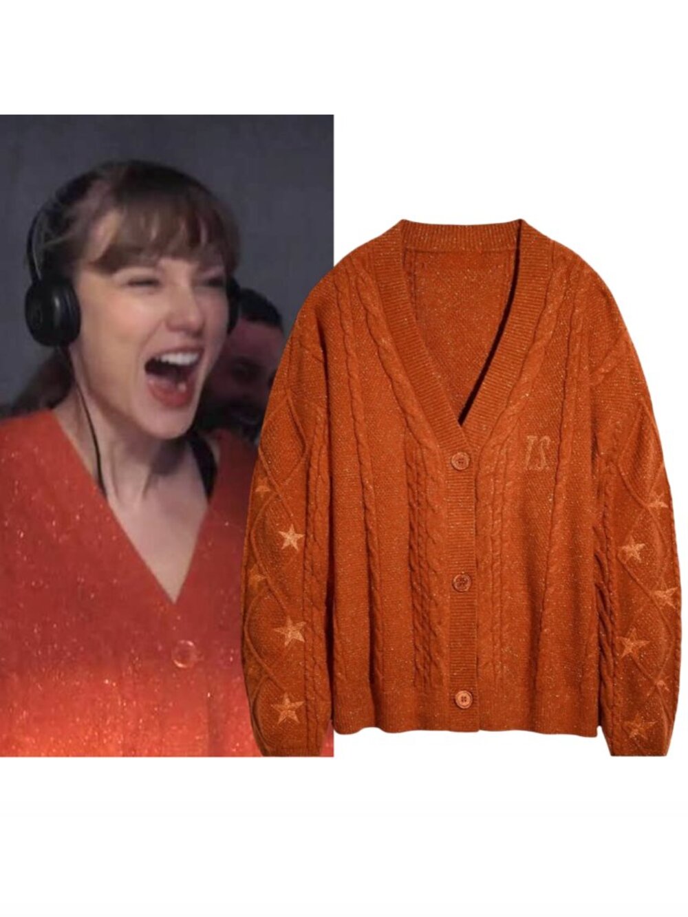 TAYLOR SWIFT Life Of A Showgirl Cardigan Sweater M/L